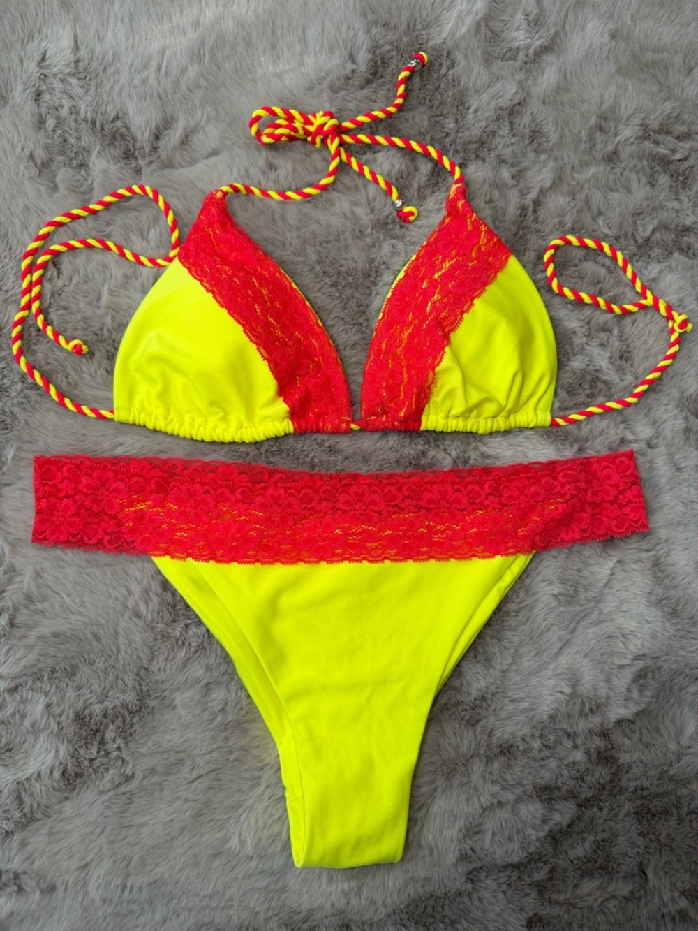 NWOT - Relleciga Lace Triangle Bikini Set
